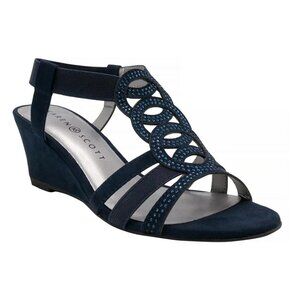 Karen Scott Womens Open Toe Ankle Strap Wedge Sandals